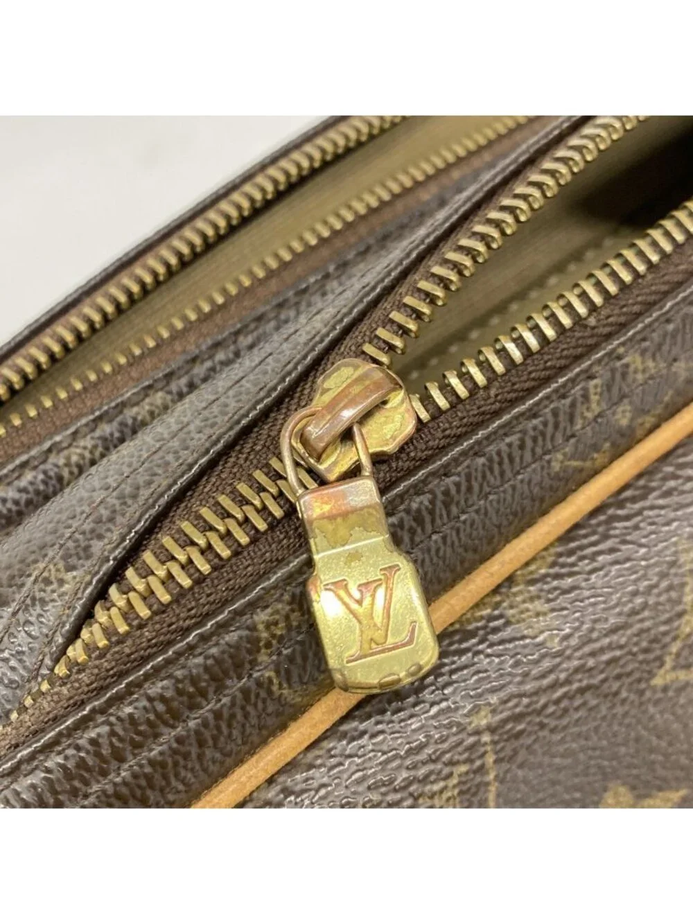 Louis Vuitton Shoulder Bag Monogram Reporter PM Brown